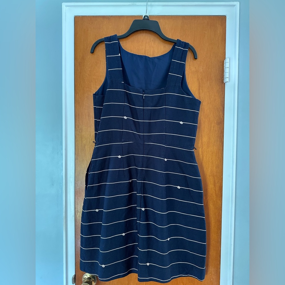 The Limited Navy and Cream Striped Midi Dress - Picture 3 of 6